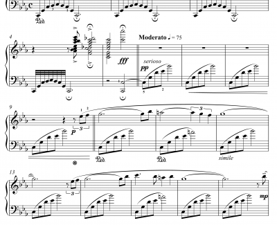 Fantasia 钢琴谱-for Nausica-久石让