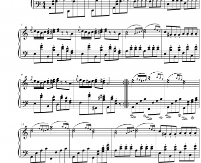 A小调小奏鸣曲钢琴谱-项海波-献给每一天