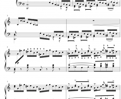 十二首练习形式的钢琴练习曲1钢琴谱-李斯特