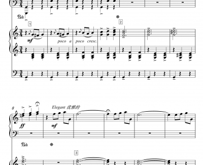 蓝色多瑙河钢琴谱-幼儿钢琴 双排键协奏版-王秉坤
