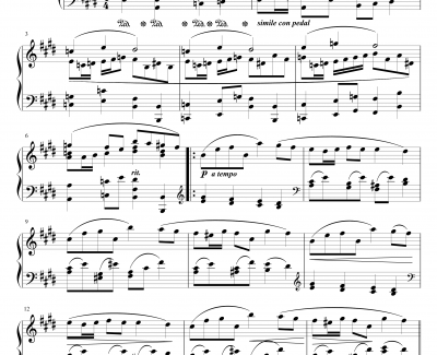 最终幻想FF3片头曲钢琴谱-最终幻想