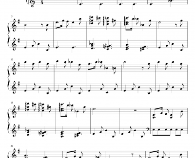 Hedwig's Theme钢琴谱-哈利波特主题曲