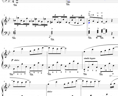 星空的旋律钢琴谱-3K精制版-克莱德曼