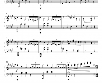 Bagatelle No. 6钢琴谱-Z13-arch form-漆政