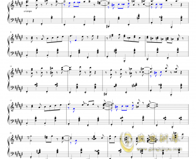 Jazz Chopin Etude Op.25 No.9钢琴谱-独奏-Bernd Lhotzky