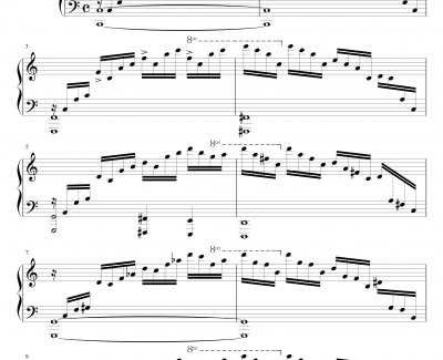 Etude OP.10 No.1钢琴谱-肖邦练习曲