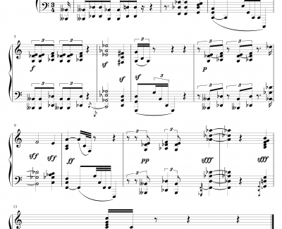 C大调前奏曲钢琴谱-斯克里亚宾-Op.33  No.3