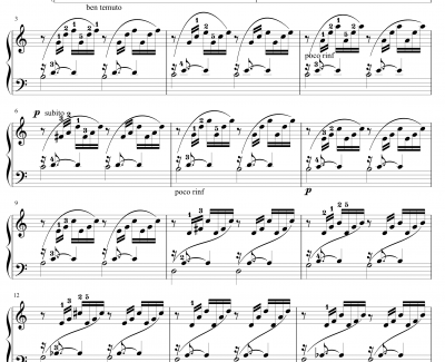12平均律第一首钢琴谱-带指法-巴赫-P.E.Bach