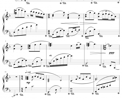 星の世界钢琴谱-Piano Minor Chord D-星之梦