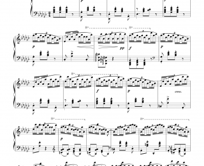 肖邦练习曲钢琴谱-Etude OP.10 No.5-黑键-肖邦-chopin