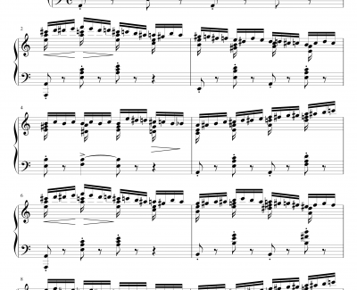 Etude OP.10 No.2钢琴谱-肖邦练习曲-chopin