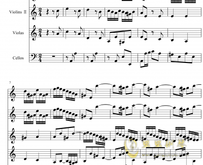 a小调小提琴协奏曲钢琴谱-巴赫-P.E.Bach