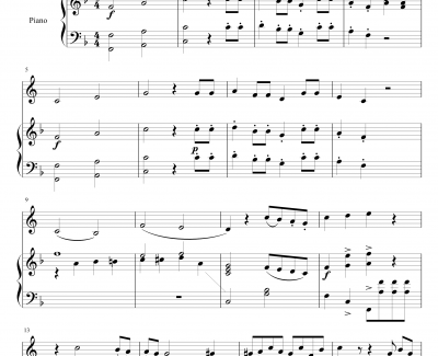 小奏鸣曲钢琴谱-莫扎特