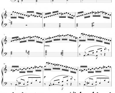 巧技练习曲OP72 NO 5钢琴谱-莫什科夫斯基-Moszkowski