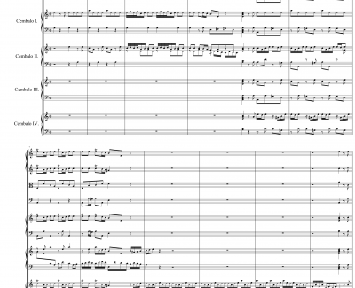 BWV1065钢琴谱-巴哈-Bach, Johann Sebastian -四羽管键琴协奏曲