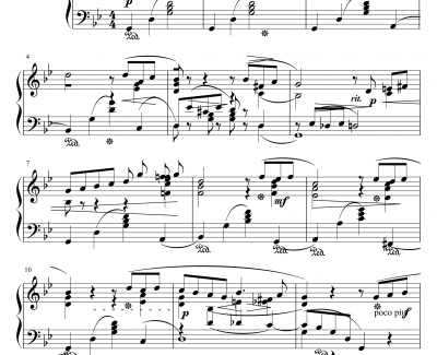 六月船歌钢琴谱-柴科夫斯基-Peter Ilyich Tchaikovsky
