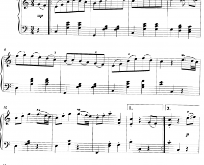 我也能弹莫扎特钢琴谱-简化改编-莫扎特