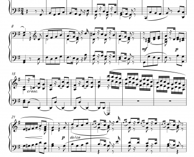 紫罗兰钢琴谱-莫扎特