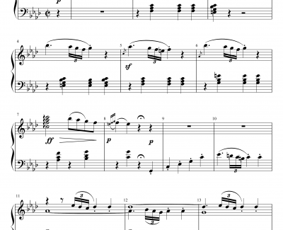 Piano Sonata No 1 part 1钢琴谱-贝多芬-beethoven