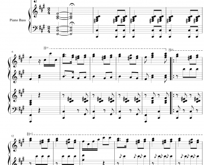 卡林卡钢琴谱-合唱四手伴奏-世界名曲