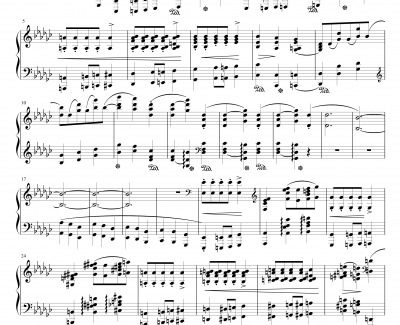 降b小调奏鸣曲——第二乐章钢琴谱-肖邦-chopin