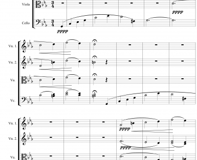 命运交响曲第三乐章钢琴谱-弦乐版-贝多芬-beethoven