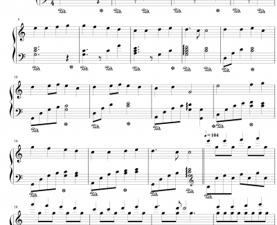 欢乐颂钢琴谱-改-贝多芬-beethoven