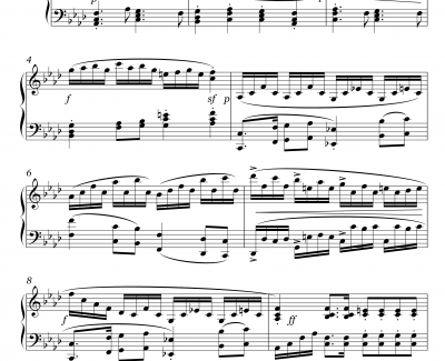 Allegro Vivace钢琴谱 Op.1 No.2-Rachmania!