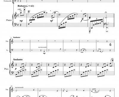 孤帆钢琴谱-Trio-吴泽华