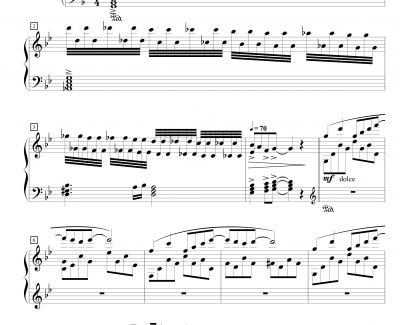 星空/星夜钢琴手-金龙鱼原声版161201钢琴谱-克莱德曼