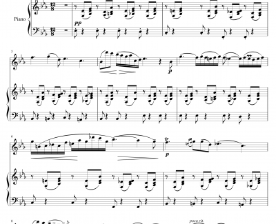F大调浪漫曲Op.50钢琴谱-小提琴-贝多芬