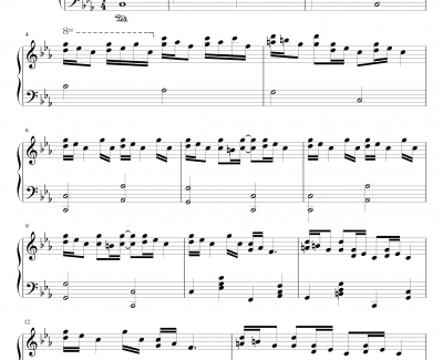 克罗地亚狂想曲钢琴谱-简化版-金龙鱼170427-马克西姆-Maksim·Mrvica