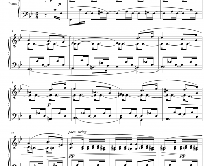 间奏曲钢琴谱 Op.76  No.4-勃拉姆斯