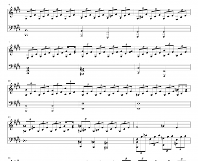 月光奏鸣曲钢琴谱-改编版-贝多芬-beethoven
