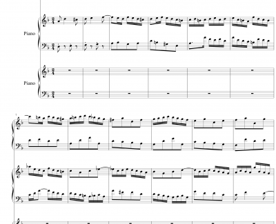 巴赫三键盘协奏曲钢琴谱-钢琴-巴赫-P.E.Bach