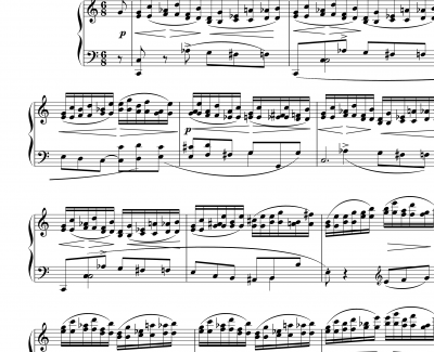 Etude OP.10 No.7钢琴谱-肖邦练习曲-chopin