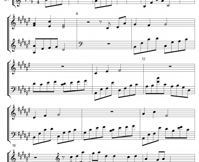 小さな旋律钢琴谱 previewver-松本文纪
