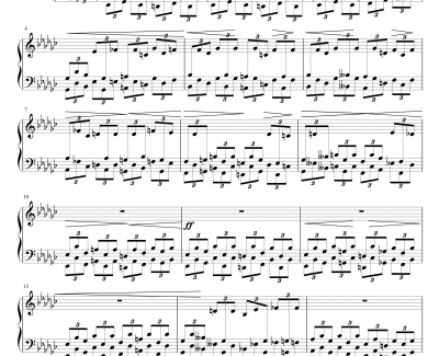 肖邦前奏曲Op28—No14钢琴谱-肖邦-chopin