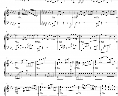 高达-遗迹钢琴谱-Vestige-テ飖翾灰飞-游戏