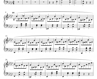 waltz No.5钢琴谱-肖邦-chopin