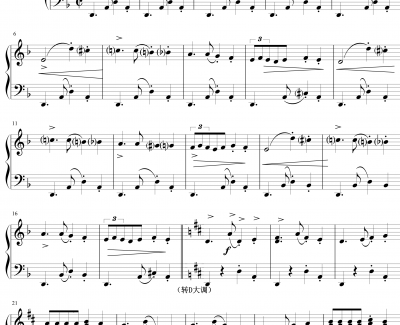 哈巴涅拉钢琴谱-卡门-比才-Bizet