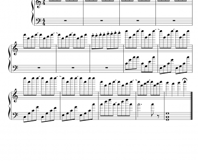 最短的谱钢琴谱-kitteh1234