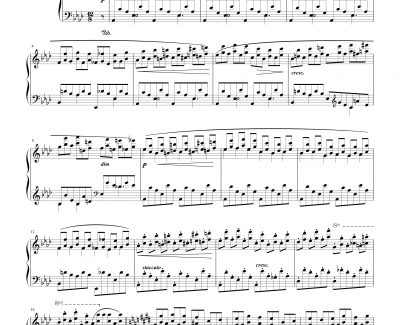 肖邦练习曲Etude OP.10 No.10钢琴谱-chopin