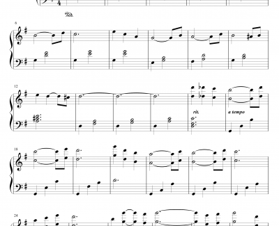 Kotonoha钢琴谱-日在校园-piano version-游戏