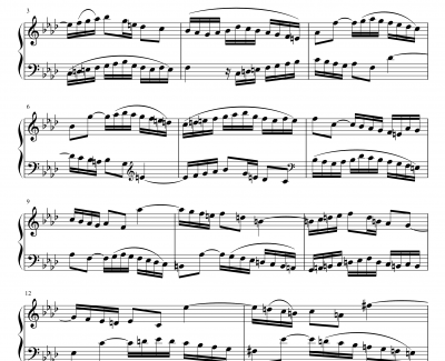 二部创意NO.9 钢琴谱-巴赫-P.E.Bach-第九首