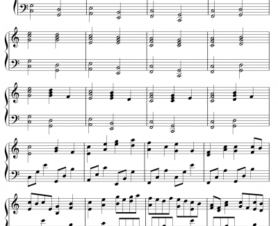 卡农钢琴谱-无缺点版-帕赫贝尔-Pachelbel