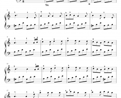 土拔鼠钢琴谱-优美版-儿童学生最喜欢弹的曲子-贝多芬-beethoven