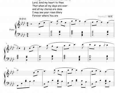 the answer钢琴谱-corrinne may