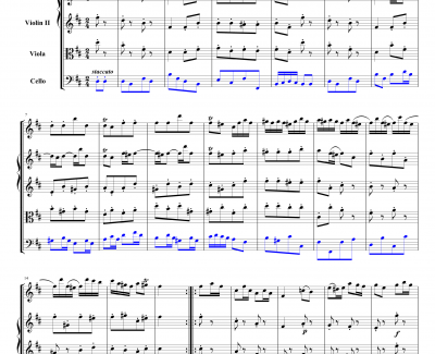 BWV 1067谐谑曲钢琴谱-J.S.巴赫