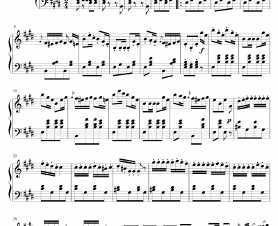 麻雀加洛普 Op.42钢琴谱-约翰·施特劳斯